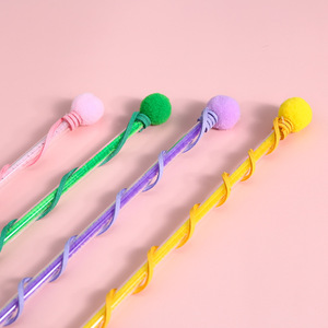 Funny <b>Cat</b> Teaser Sticks with Unicorns and Bears Plastic Pet <b>Plush</b> Bell and Tassel Ball Interactive Movement Toy for Pets - Product Image 5