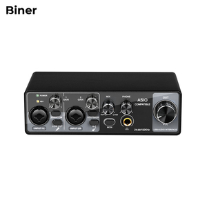 Nouveau MQ22 professionnel 2 canaux USB professionnel Studio carte son enregistrement 24 bits 192Khz <span class=keywords><strong>Interface</strong></span> Audio pour la diffusion en direct - Product Image 1