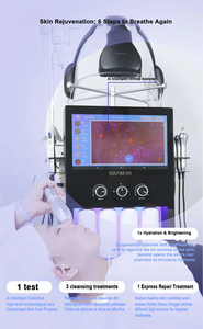 Nouvelle machine de beauté faciale Hydra Jet Peeling à oxygène, oxygénothérapie O2, dôme facial à oxygène 11 en 1 - Product Image 3