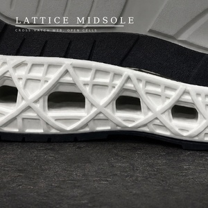 Semelles de chaussures en caoutchouc EVA TPR, semelle intermédiaire en mousse à motif losanges, <span class=keywords><strong>amortissante</strong></span> et rebondissante, pour baskets décontractées, vente en gros - Product Image 5