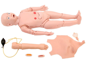 Trẻ em 3 tuổi điều dưỡng manikin đào tạo chăm sóc trẻ em quản lý đường hàng không tiêm tĩnh mạch mô phỏng điều dưỡng toàn diện - Product Image 5