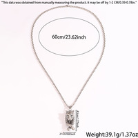 Collier pendentif tête de tigre 3D vintage en argent antique, en acier inoxydable, pour homme, style animal sauvage, chaîne maille hip-hop