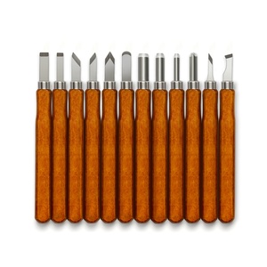 Juego de cuchillos para tallar hojas SK2 bien formadas de 5 uds con caja de plástico - Product Image 5