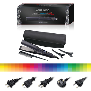 Lisseur de cheveux professionnel à kératine vibrante électrique, affichage numérique 480F, plaques nano-titane de 1,2 pouce pour salon - Product Image 6