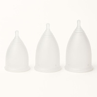 Copa Menstrual de silicona de grado médico ecológico, copa menstrual suave y flexible, venta al por mayor, higiene femenina aprobada por la FDA