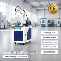 Robot collaboratif industriel de soudage, charge utile 5 kg, portée 922 mm, enseignement par dragage, sans codage, haute précision, cobot soudeur