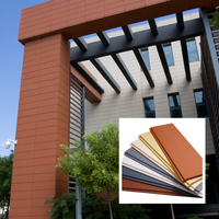 Panneau de Façade Architectural en Terre Cuite Écologique Ignifuge de 18 mm d'Épaisseur, Taille et Couleur Personnalisées pour Villa Privée et Boutique