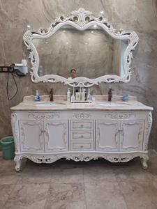 European Luxury Classic Complete Set <strong>Bathroom</strong> Vanities Cabinet Italian <strong>French</strong> <strong>Style</strong> Antique Solid Wood <strong>Bathroom</strong> Vanity - Product Image 3