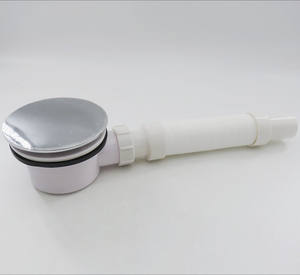 Scarico doccia, vassoio doccia in ABS cromato da 90mm sifone scarico per la prevenzione degli odori sottile, scarico laterale P Trap - Product Image 5