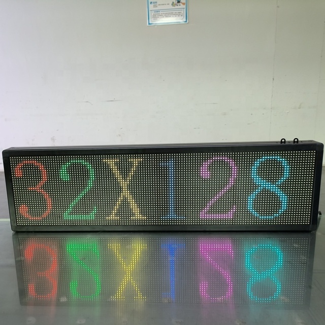 Indoor RGB LED Display Panel WIFI Led Text Sign P7.62mm LED Sign Board Animation Video Display Screen