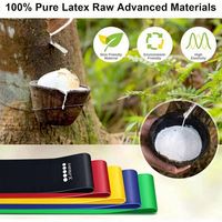 Bandes de Résistance en Latex pour Yoga, Durables, Haute Élasticité, Fitness, 0.3mm-1.1mm, Musculation, Pilates, Sport, Couleur et Logo Personnalisables