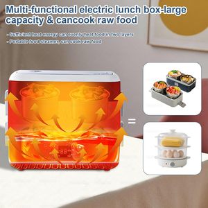 Mini Olla Arrocera Eléctrica Aislada de 2.4L, Lonchera Automática para Uso Doméstico y de Oficina - Product Image 4
