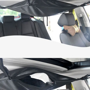 Accesorios interiores de coche de verano-Bolsa de almacenamiento de techo de red de techo de poliéster para poner artículos diversos Auto Mobil Carros accesorio - Product Image 6