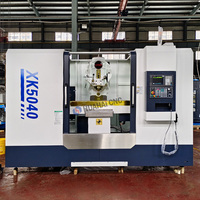 Fresadora CNC Vertical de Metal de Alta Precisión Hua Hai XK5040, de Uso Pesado, Tres Ejes, Control GSK, un Solo Husillo, 11Kw