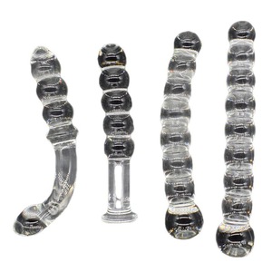 Dildo en verre perlé, style bâton, modèles A B C D, sensation réaliste, étanche, jouet sexuel anal - Product Image 2
