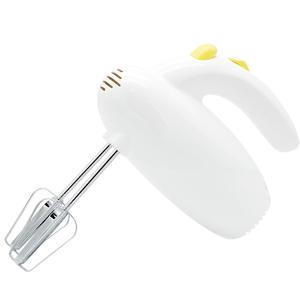 Batteur à œufs Zhigao 120W, outil de pâtisserie multifonction en métal, 5 vitesses, blanc et jaune - Product Image 4