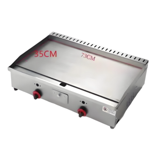 Plancha de Acero Inoxidable a Gas para Cocina Comercial de Restaurante, Parrilla para Filetes, <span class=keywords><strong>Teppanyaki</strong></span>, Fácil de Limpiar, para <span class=keywords><strong>Hotel</strong></span> - Product Image 2