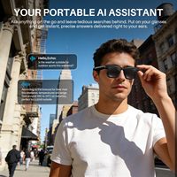 Gafas Inteligentes M08C con Cámara de 8MP, Video 1080P, Micrófono Dual ENC, Música, Llamadas, Viajes, Gafas Inteligentes con IA