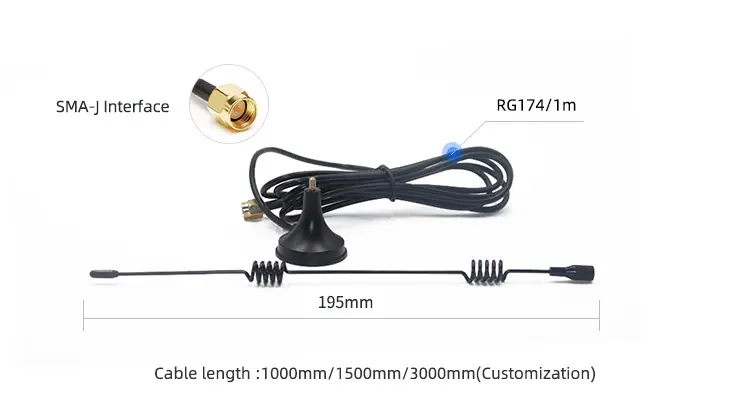 2.4G 5.8G Wifi Outdoor 4G/5G 433Mhz Antenna For Router 3DBI 5DB SMA Male With RG174 cable