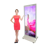75 pouces plein écran Digital Signage 4K LCD publicité affichage support de sol écran barre affiche
