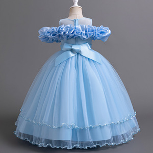 Princesa <span class=keywords><strong>de</strong></span> alta gama <span class=keywords><strong>para</strong></span> niñas, bodas, cumpleaños y actuaciones, falda descuidada, <span class=keywords><strong>ropa</strong></span> bonita <span class=keywords><strong>de</strong></span> flores, vestido <span class=keywords><strong>de</strong></span> niña <span class=keywords><strong>para</strong></span> <span class=keywords><strong>fiesta</strong></span> - Product Image 4