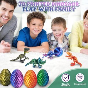 Huevos de Dinosaurio Impresos en 3D, Juguetes Antiestrés para Niños, Animales de Plástico para Aliviar el Estrés, Unisex, Edad 5-7 Años - Product Image 5