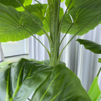 Plantes et arbres artificielles en soie, 150cm, décoration de jardin, intérieur, maison, arbres, bonsaï, feuilles d'éléphant
