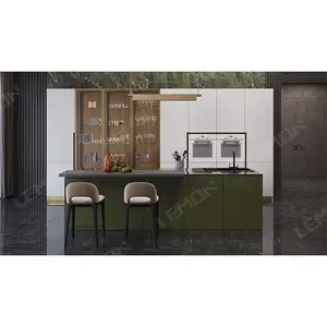 智能Diy单元成套岛屿材料豪华家具移动家居薄荷现代设计厨柜