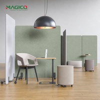 Cloison acoustique autoportante PET, écran acoustique absorbant le son pour bureau à plan ouvert, taille personnalisée