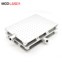 Machine de marquage laser CO2/fibre/UV MODLASER, plateforme mobile sur axe X, table de travail optique unidimensionnelle/bidimensionnelle 0-20 mm