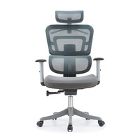 Chaise de bureau ergonomique moderne à dossier haut pivotant et réglable en maille pour bureau d'ordinateur