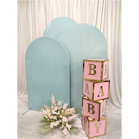 Boîte de douche de bébé en gros pour fête de mariage, anniversaire, décoration de douche de bébé, cadre en métal moderne, toile de fond d'arc