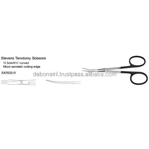 <strong>SuperCut</strong> Curved Surgical Scissors Razor Sharp &amp; Micro Serrated Stainless Steel Black Handle Wholesale Supplier - Product Image 4