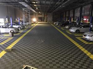 핫 세일 최고의 연동 세차 세부 플라스틱 차고 바닥 모듈 식 차고 바닥 타일 - Product Image 5