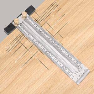 Regla de Carpintería de Acero Inoxidable con Orificios, Herramienta de Escala de Ángulo Recto Cruzado, Hecho en China - Product Image 4