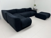 Nouveaux produits personnalisés Canapé en tissu Canapé villa 3 places combiné modulaire Canapé compressé sans cadre pour le salon