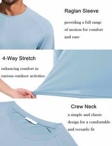 เสื้อกันแดดผู้ชาย แขนยาวแบบแร็กแลน เสื้อแรชการ์ดสำหรับเล่นน้ำ น้ำหนักเบา แห้งเร็ว ป้องกันแสงแดด UPF 50 สำหรับตกปลา ผลิตจากโพลีเอสเตอร์ 100% - Product Image 6