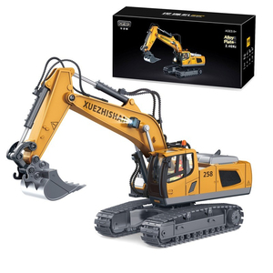 2025 <span class=keywords><strong>RC</strong></span> in lega di <span class=keywords><strong>1</strong></span>:20 2.4Ghz 10 canali escavatore giocattolo telecomando camion giocattoli scavatore set con musica e suoni costruzione <span class=keywords><strong>RC</strong></span> - Product Image 5