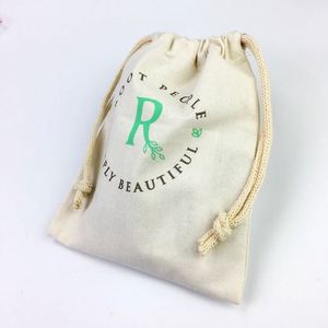 Wholesale Promotion Custom Logo Printing Gift Cotton Packaging <b>Dust</b> <b>Bag</b> Reusable Christmas Wedding Party Candy Gift Muslin Pouch - Product Image 2