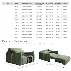 Sofá Cama Eléctrico Reclinable Moderno, Plegable, de Tela, para Sala de Estar, Apartamento, Hotel, para un Estilo de Vida Urbano - Product Image 3