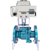 SONGO DN65 PN16 2.5 pouces Q41F-16C WCB bride connecté PTFE doublure 2 voies 2 PIÈCES robinet à tournant sphérique