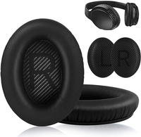 Coussinets d'oreille ergonomiques et confortables en cuir véritable pour écouteurs QC35 QC25 QC15 AE2/i, remplacement de coussinets d'oreille pour écouteurs Bose