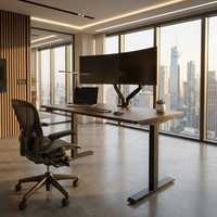 Cadre de bureau électrique réglable en hauteur à double moteur pour le bureau à domicile