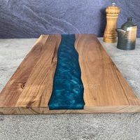 Planche à découper multifonctionnelle en bois d'acacia et résine, durable, de haute qualité, YINHAO, 46x23cm, 1080g, personnalisable et colorée