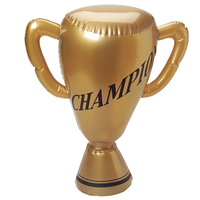 Trophée gonflable en PVC sur mesure promotionnel tasse doré modèle 3D prix de campagne en plastique pour événements décoration de fête sportive