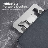 Support portable en aluminium pour ordinateur portable 11-15 pouces, réglable, léger, support pliable pour tablette et ordinateur portable, idéal pour le travail au bureau