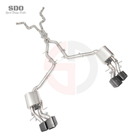 Tuyau d'échappement complet en acier inoxydable SD 304 pour Mercedes-Benz CLS63 AMG 5.5L V8 2007-2017, système d'échappement performant, poli miroir
