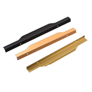 Manija oculta de aleación de aluminio Begat para cajones de armario y puertas, tamaño pulgar, sin necesidad de taladrar - Product Image 1