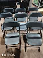 Vente en gros de meubles d'extérieur chaises pliantes en plastique PP à structure métallique pour fêtes de jardin de mariage pour événements