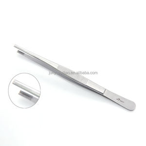 Adson instrumen medis 16cm, forsep jempol tata rias dengan sumber daya Manual baja tahan karat permukaan Bergerigi - Product Image 1